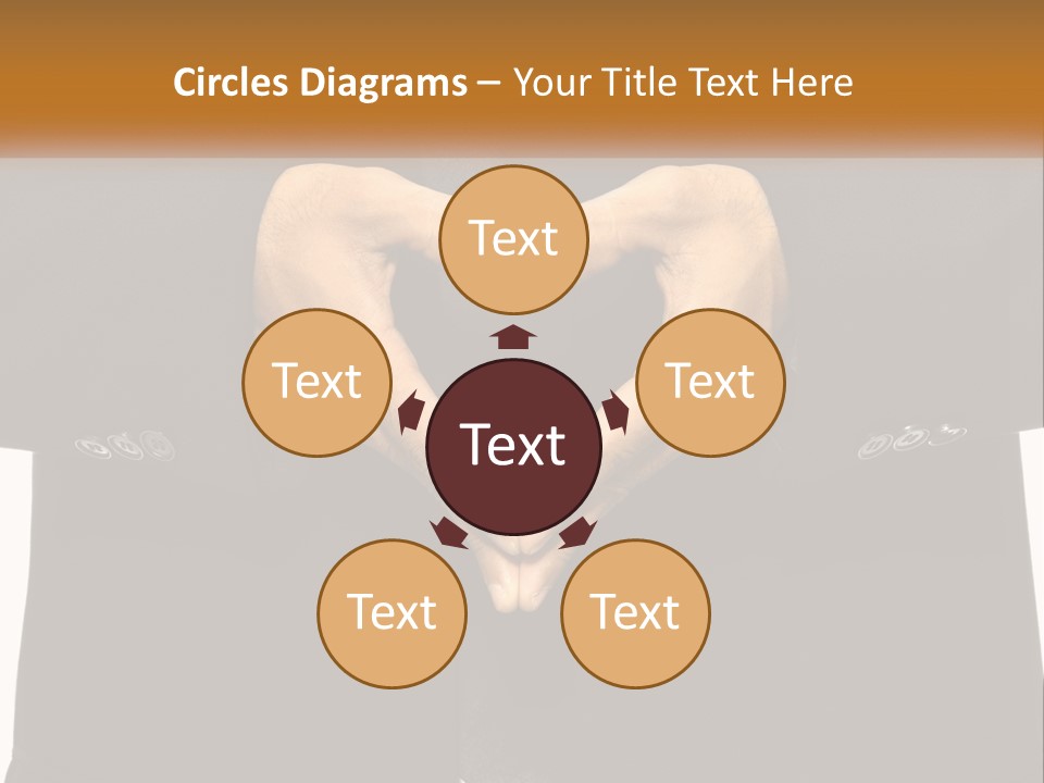 A Man In A Suit Making A Heart Shape With His Hands PowerPoint Template