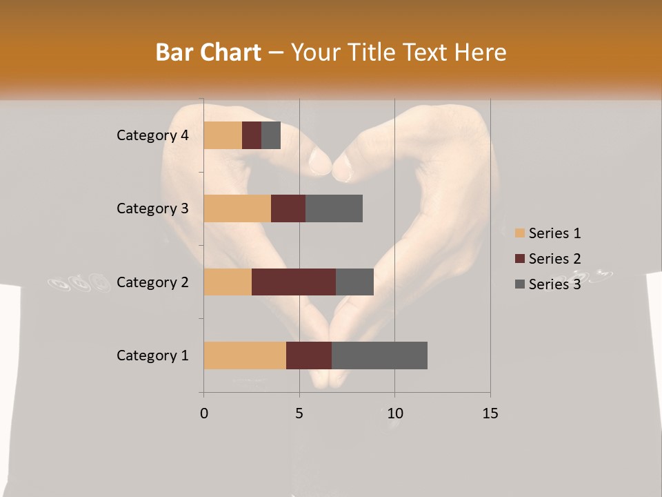 A Man In A Suit Making A Heart Shape With His Hands PowerPoint Template