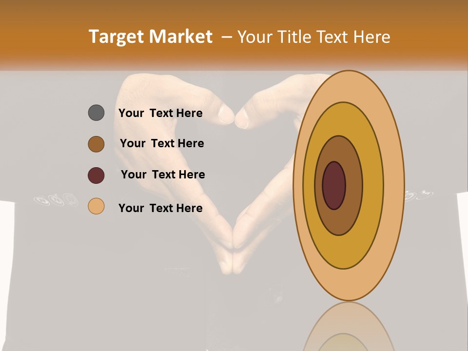 A Man In A Suit Making A Heart Shape With His Hands PowerPoint Template