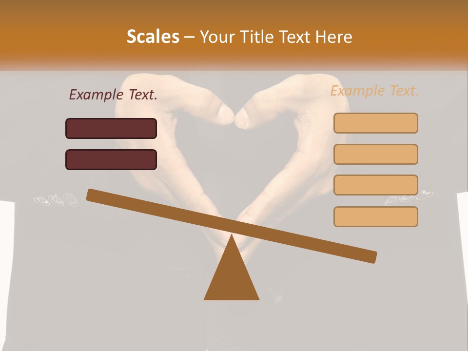A Man In A Suit Making A Heart Shape With His Hands PowerPoint Template