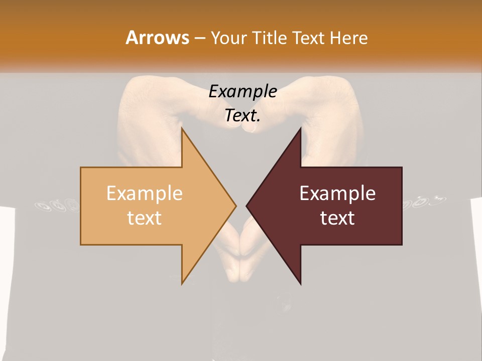A Man In A Suit Making A Heart Shape With His Hands PowerPoint Template