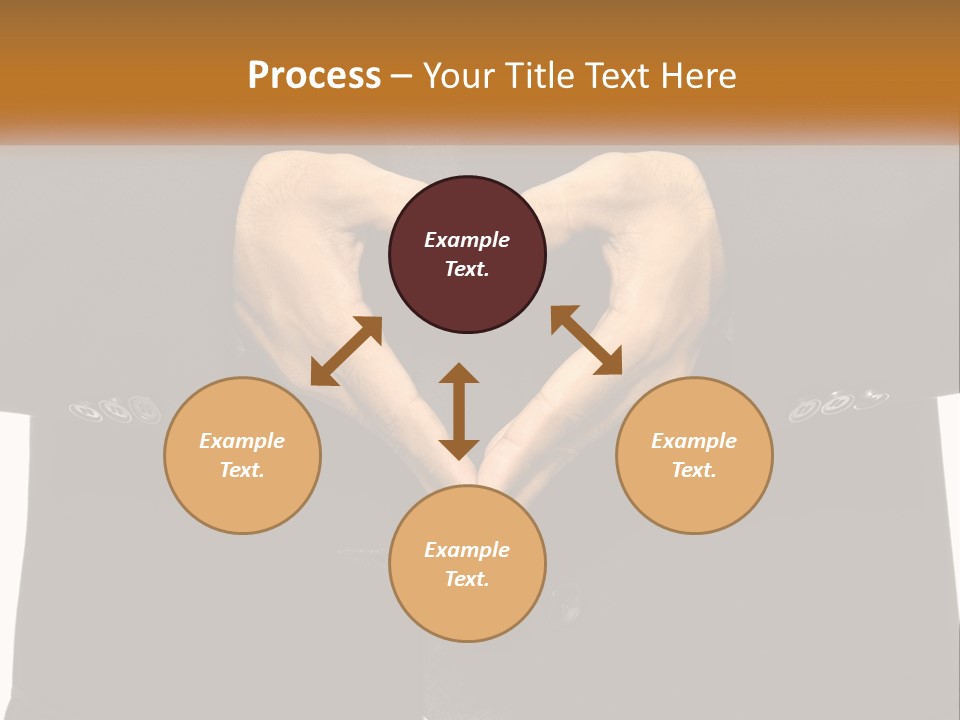 A Man In A Suit Making A Heart Shape With His Hands PowerPoint Template