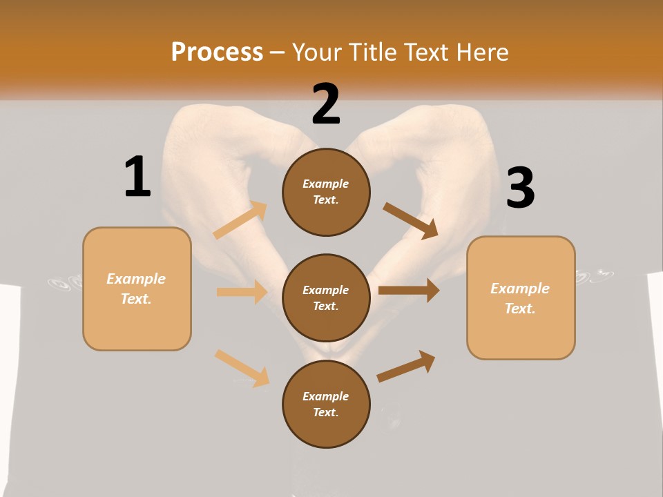 A Man In A Suit Making A Heart Shape With His Hands PowerPoint Template