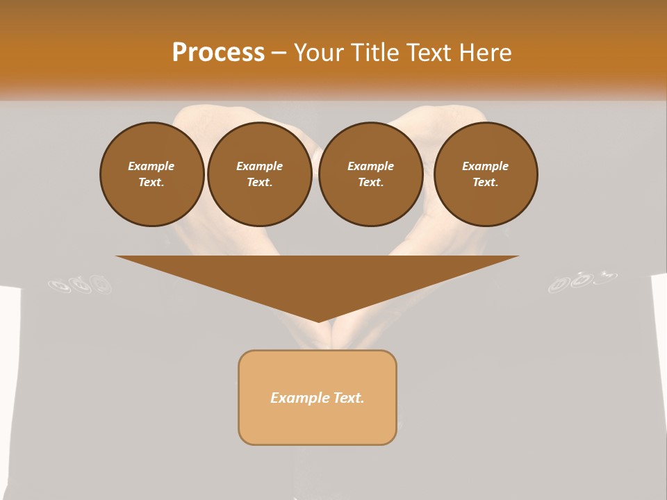 A Man In A Suit Making A Heart Shape With His Hands PowerPoint Template