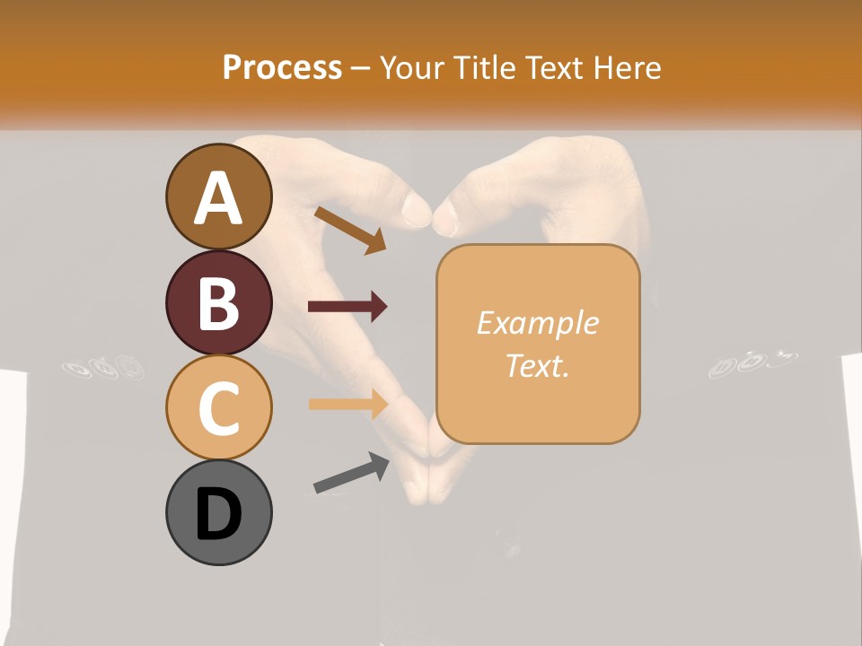 A Man In A Suit Making A Heart Shape With His Hands PowerPoint Template