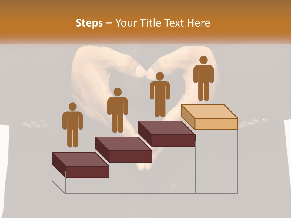 A Man In A Suit Making A Heart Shape With His Hands PowerPoint Template