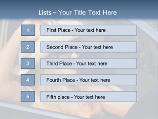 A Woman In A Hat And Sunglasses Sitting In A Car PowerPoint Template