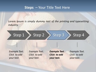 A Woman In A Hat And Sunglasses Sitting In A Car PowerPoint Template