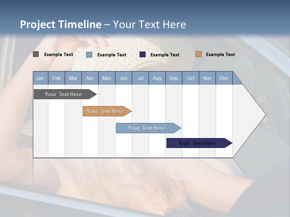 A Woman In A Hat And Sunglasses Sitting In A Car PowerPoint Template