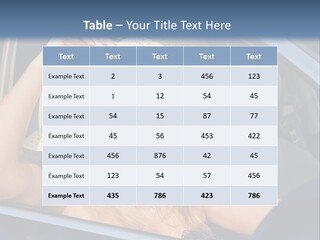 A Woman In A Hat And Sunglasses Sitting In A Car PowerPoint Template