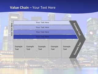 A City At Night Powerpoint Presentation Template PowerPoint Template