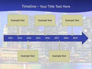 A City At Night Powerpoint Presentation Template PowerPoint Template