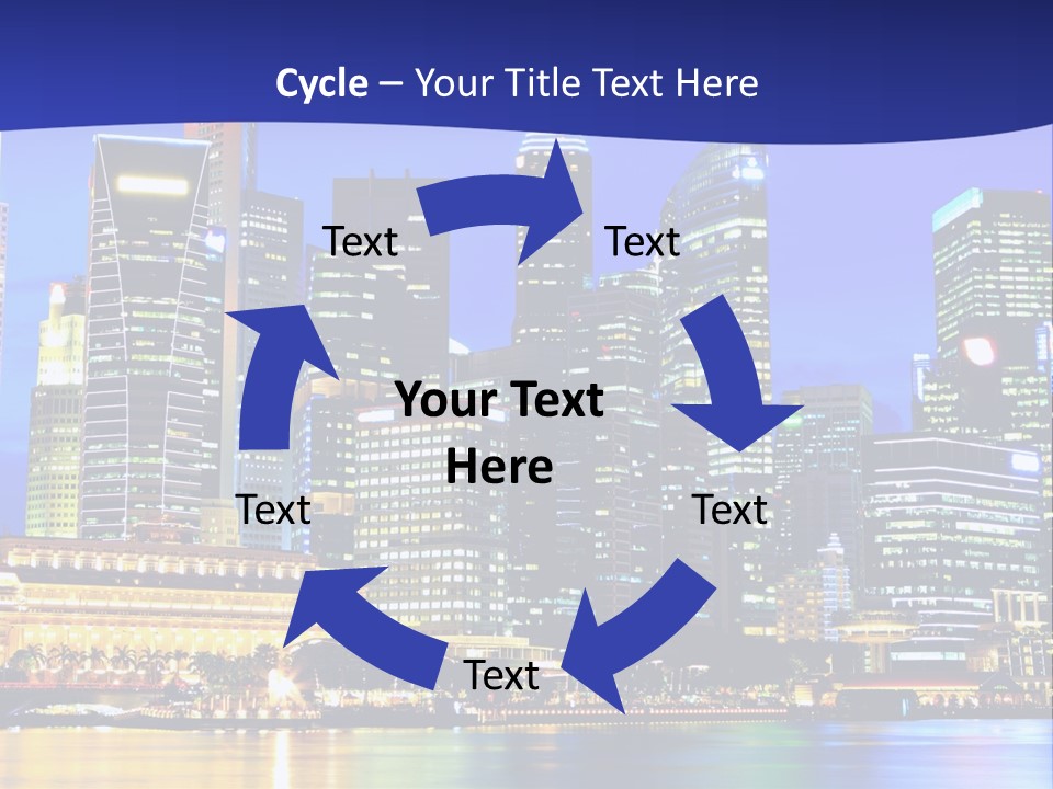 A City At Night Powerpoint Presentation Template PowerPoint Template