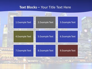 A City At Night Powerpoint Presentation Template PowerPoint Template