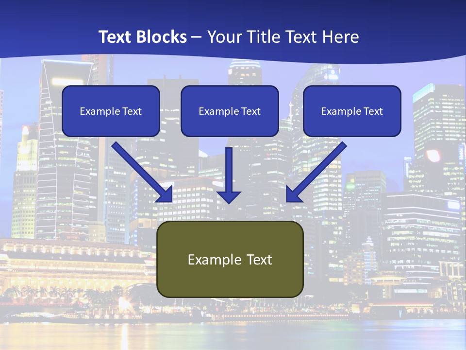 A City At Night Powerpoint Presentation Template PowerPoint Template