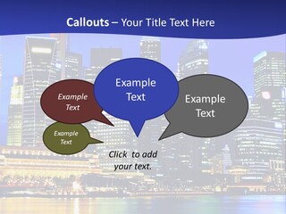 A City At Night Powerpoint Presentation Template PowerPoint Template