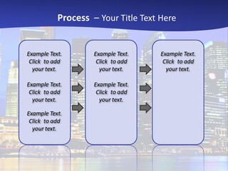 A City At Night Powerpoint Presentation Template PowerPoint Template