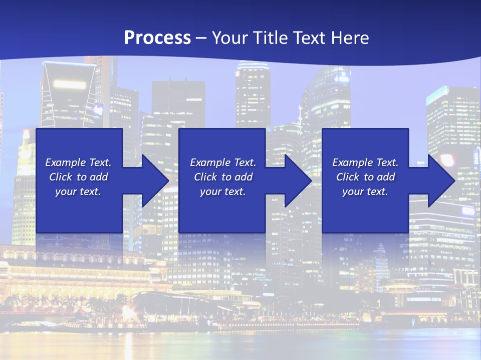 A City At Night Powerpoint Presentation Template PowerPoint Template