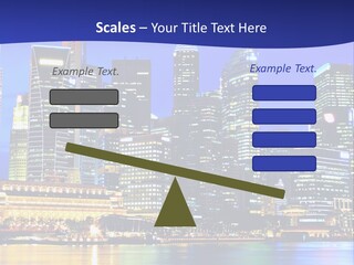 A City At Night Powerpoint Presentation Template PowerPoint Template