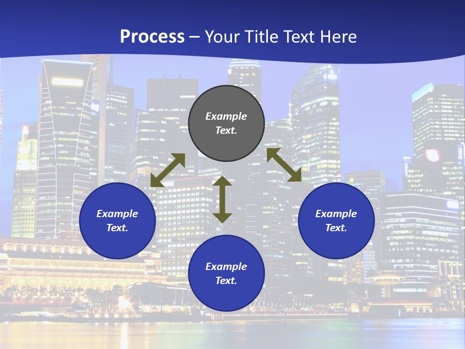 A City At Night Powerpoint Presentation Template PowerPoint Template