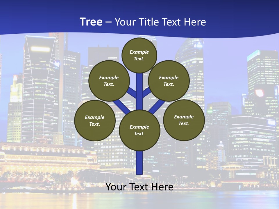 A City At Night Powerpoint Presentation Template PowerPoint Template