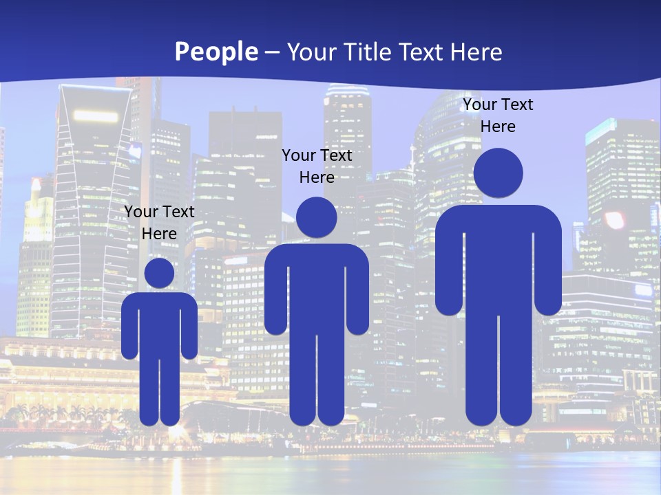 A City At Night Powerpoint Presentation Template PowerPoint Template