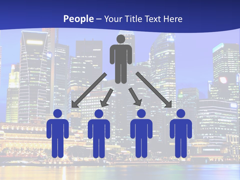 A City At Night Powerpoint Presentation Template PowerPoint Template