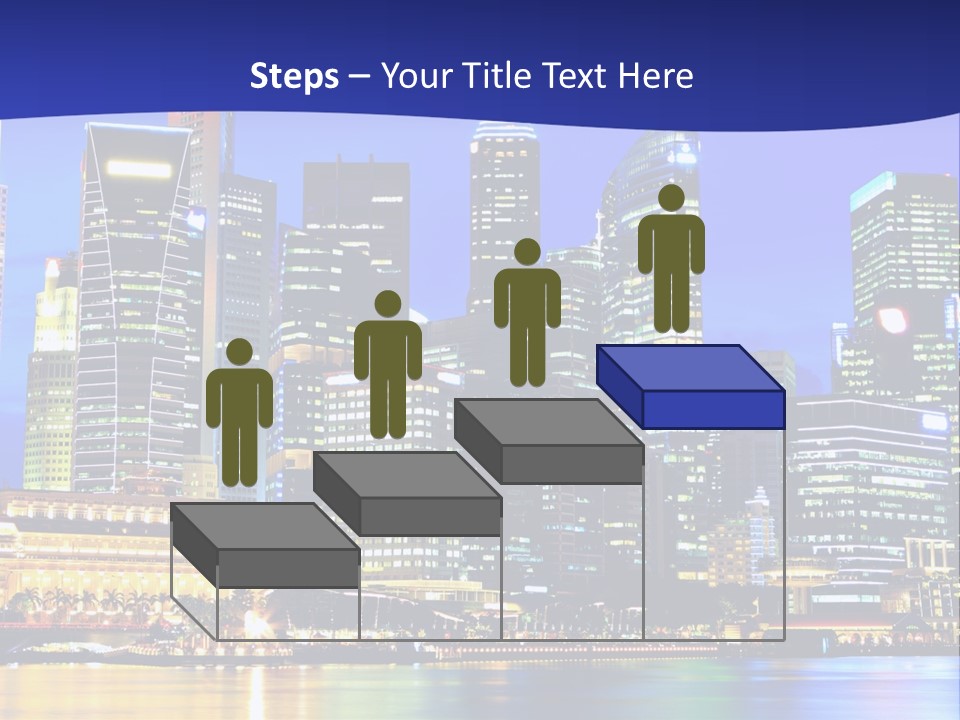 A City At Night Powerpoint Presentation Template PowerPoint Template