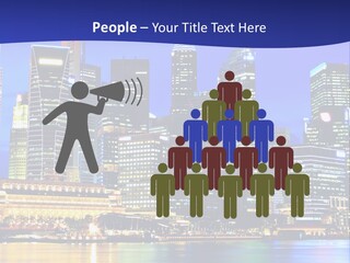 A City At Night Powerpoint Presentation Template PowerPoint Template