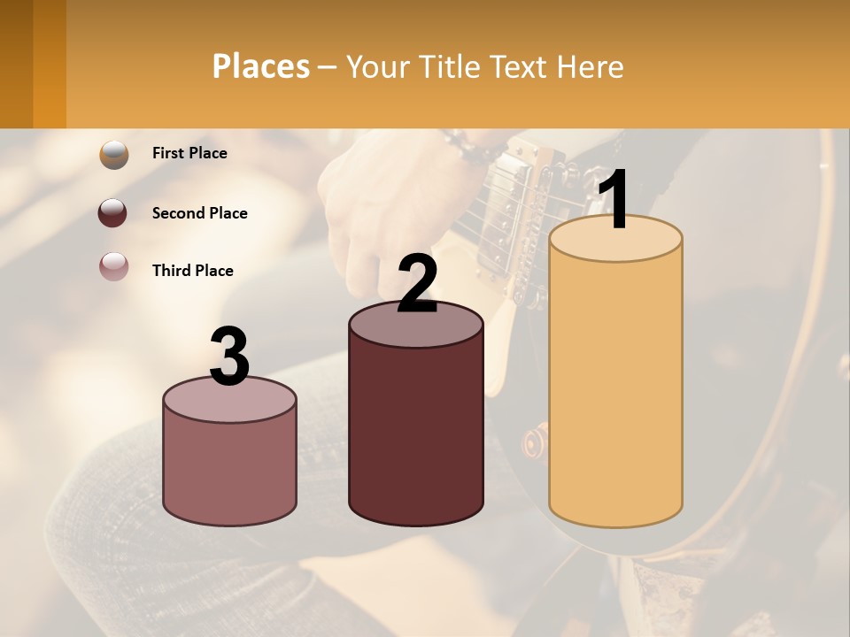 A Person Playing A Guitar On A Sunny Day PowerPoint Template