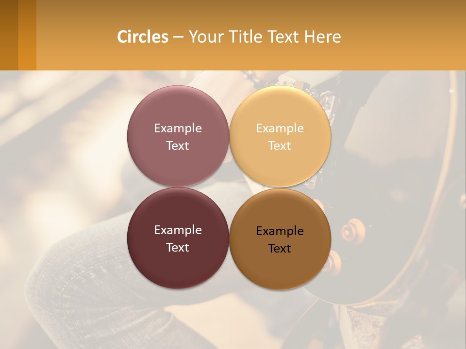 A Person Playing A Guitar On A Sunny Day PowerPoint Template