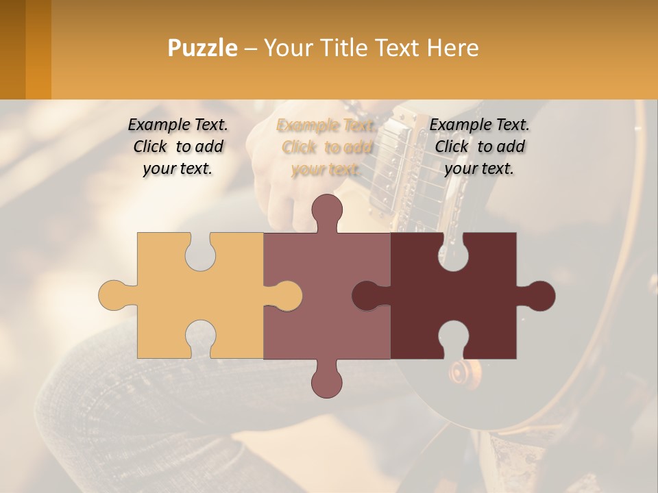 A Person Playing A Guitar On A Sunny Day PowerPoint Template