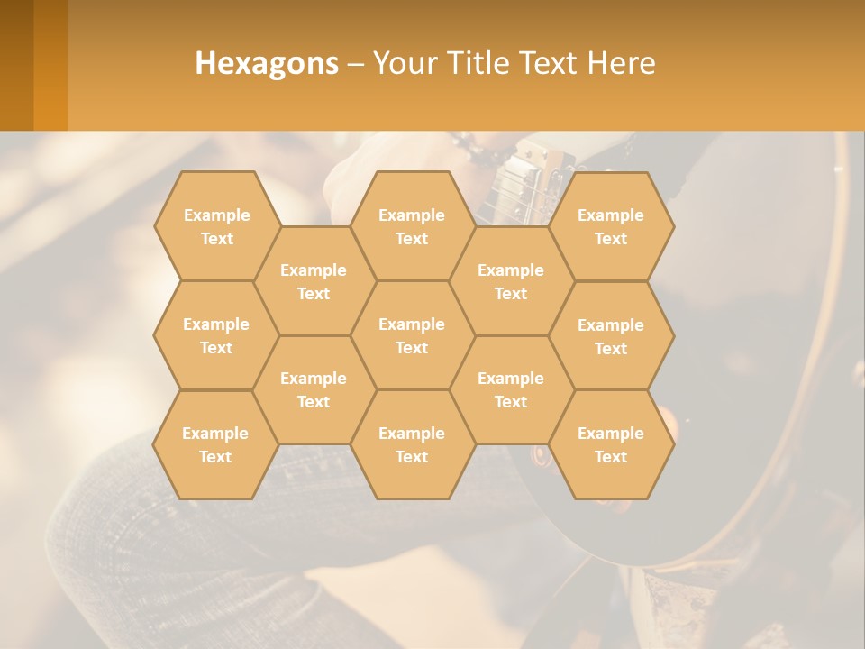 A Person Playing A Guitar On A Sunny Day PowerPoint Template