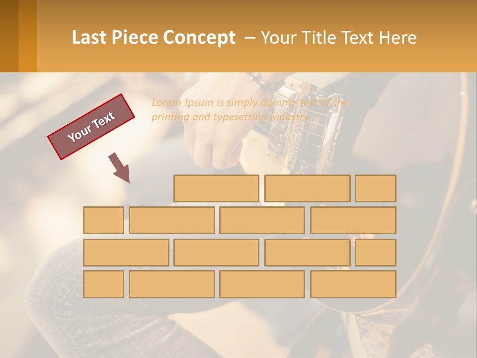 A Person Playing A Guitar On A Sunny Day PowerPoint Template