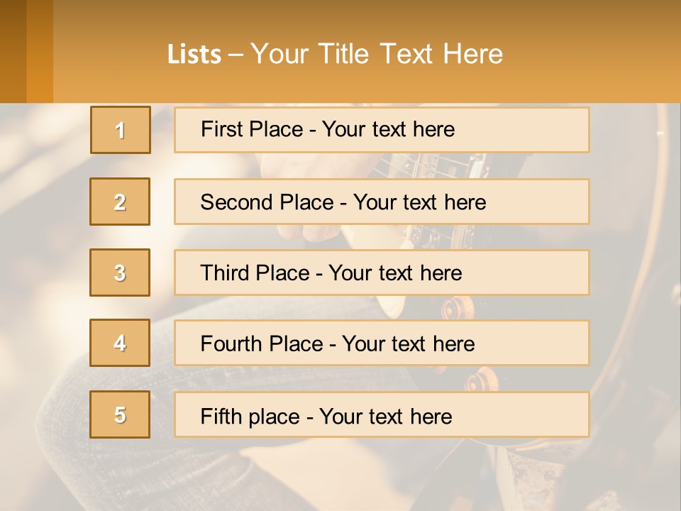 A Person Playing A Guitar On A Sunny Day PowerPoint Template