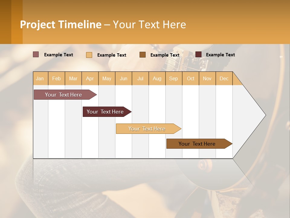 A Person Playing A Guitar On A Sunny Day PowerPoint Template