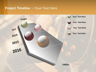 A Person Playing A Guitar On A Sunny Day PowerPoint Template