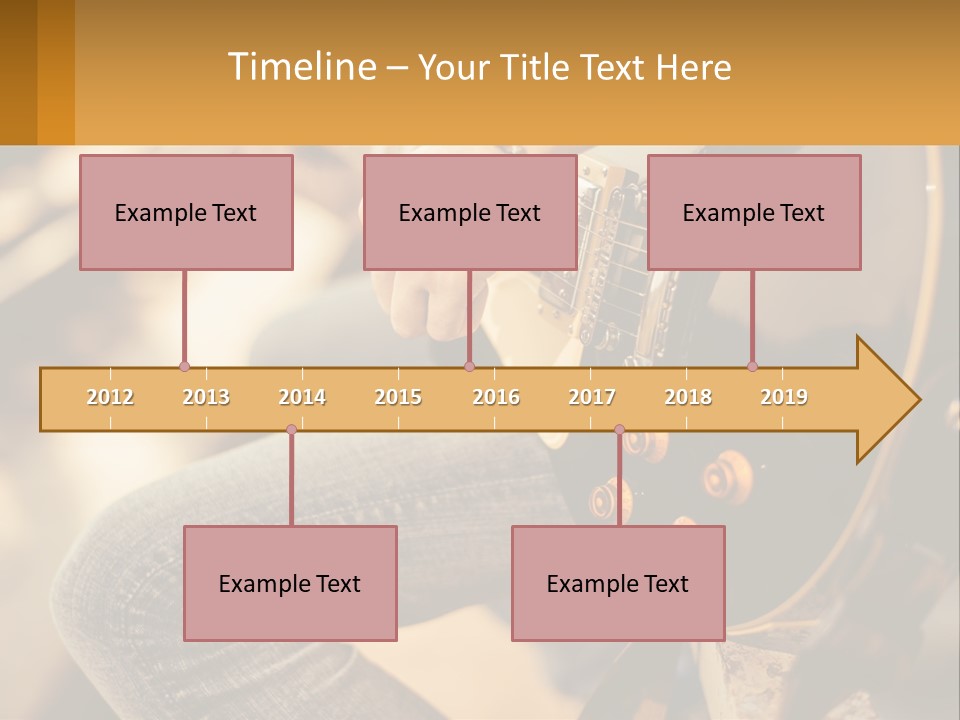 A Person Playing A Guitar On A Sunny Day PowerPoint Template
