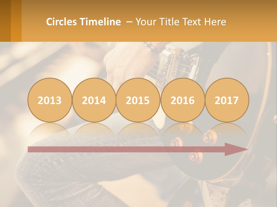 A Person Playing A Guitar On A Sunny Day PowerPoint Template