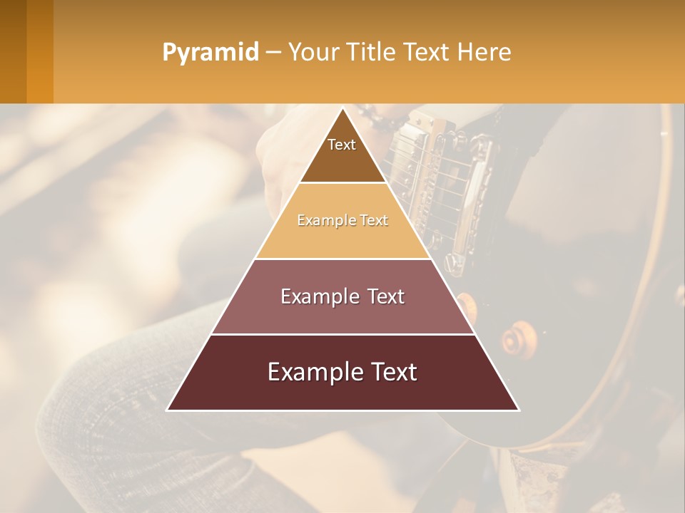 A Person Playing A Guitar On A Sunny Day PowerPoint Template