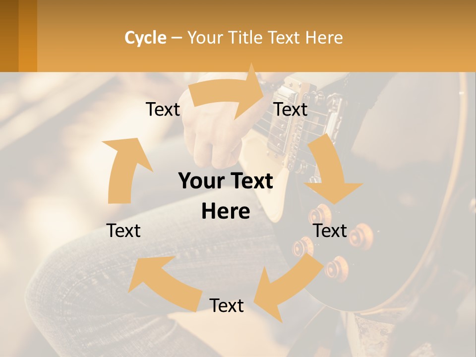 A Person Playing A Guitar On A Sunny Day PowerPoint Template