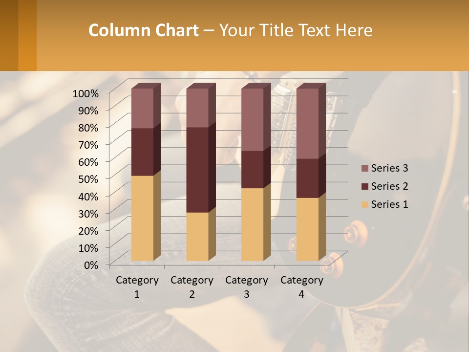 A Person Playing A Guitar On A Sunny Day PowerPoint Template