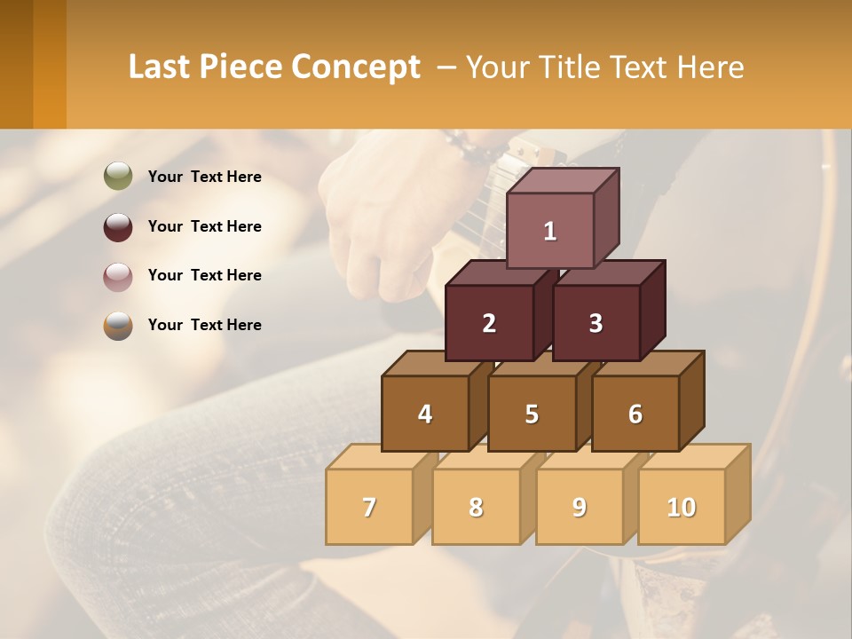 A Person Playing A Guitar On A Sunny Day PowerPoint Template