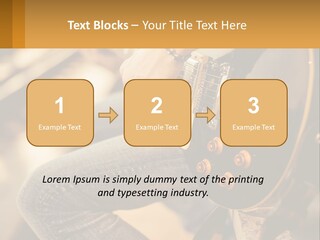 A Person Playing A Guitar On A Sunny Day PowerPoint Template