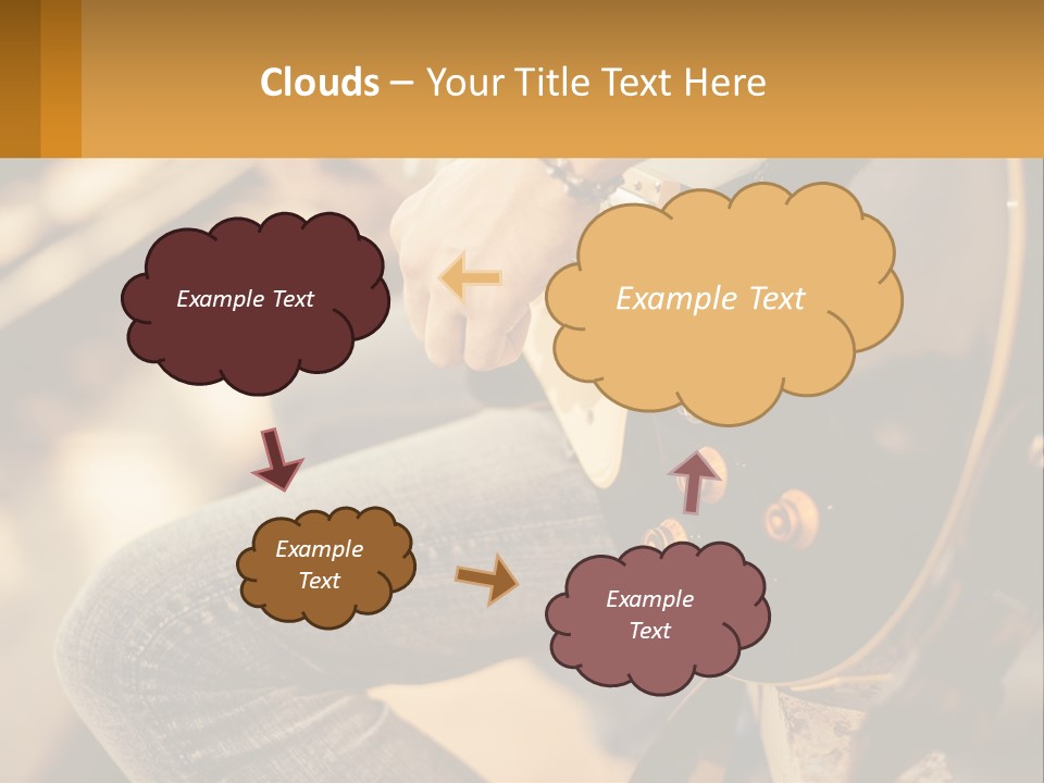 A Person Playing A Guitar On A Sunny Day PowerPoint Template