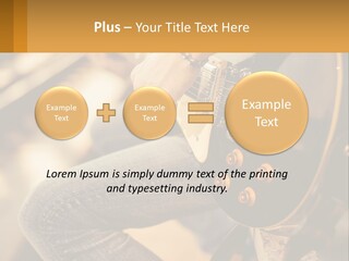 A Person Playing A Guitar On A Sunny Day PowerPoint Template