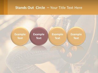 A Person Playing A Guitar On A Sunny Day PowerPoint Template