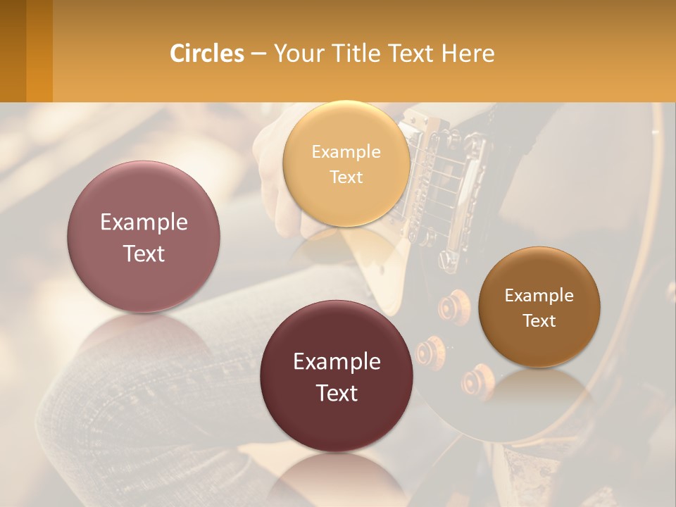 A Person Playing A Guitar On A Sunny Day PowerPoint Template