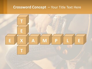 A Person Playing A Guitar On A Sunny Day PowerPoint Template