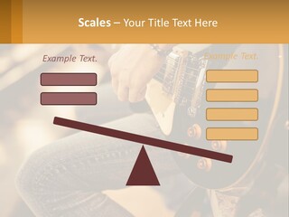 A Person Playing A Guitar On A Sunny Day PowerPoint Template
